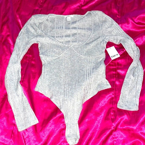 Nordstrom Tops - NWT Nordstrom Rack Gray Bodysuit 🤍